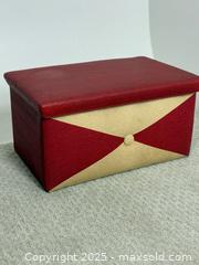 MaxSold Auction: MCM vinyl button storage bench - Vancouver (British Columbia, Canada) SELLER MANAGED Reseller Online Auction - Main Street