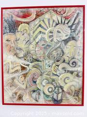 MaxSold Auction: Original contemporary folk art mixed media pencil drawing - Vancouver (British Columbia, Canada) SELLER MANAGED Reseller Online Auction - Main Street