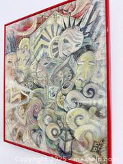 MaxSold Auction: Original contemporary folk art mixed media pencil drawing - Vancouver (British Columbia, Canada) SELLER MANAGED Reseller Online Auction - Main Street