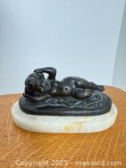 MaxSold Auction: Pair of antique bronze cherubs on marble bases - Vancouver (British Columbia, Canada) SELLER MANAGED Reseller Online Auction - Main Street