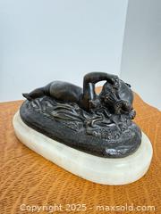 MaxSold Auction: Pair of antique bronze cherubs on marble bases - Vancouver (British Columbia, Canada) SELLER MANAGED Reseller Online Auction - Main Street