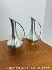 MaxSold Auction: Pair of MCM Selangor Pewter handled vases - Vancouver (British Columbia, Canada) SELLER MANAGED Reseller Online Auction - Main Street
