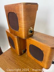 MaxSold Auction: Trio of MCM wall mount RCA speakers - Vancouver (British Columbia, Canada) SELLER MANAGED Reseller Online Auction - Main Street