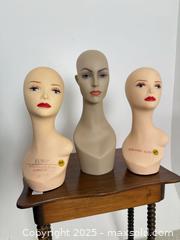 MaxSold Auction: Trio of vintage mannequin heads - Vancouver (British Columbia, Canada) SELLER MANAGED Reseller Online Auction - Main Street