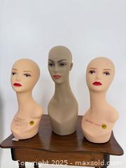 MaxSold Auction: Trio of vintage mannequin heads - Vancouver (British Columbia, Canada) SELLER MANAGED Reseller Online Auction - Main Street