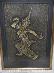 MaxSold Auction: Antique Thai Temple Rubbing in Frame - Toronto (Ontario, Canada) SELLER MANAGED Estate Sale Online Auction - Wicksteed Avenue (STORAGE)