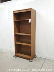 MaxSold Auction: Oak Wood Finish 4 Levels Bookcase - Toronto (Ontario, Canada) SELLER MANAGED Estate Sale Online Auction - Wicksteed Avenue (STORAGE)