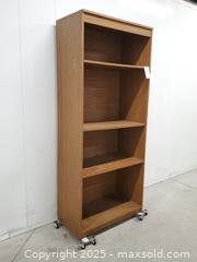 MaxSold Auction: Oak Wood Finish 4 Levels Bookcase - Toronto (Ontario, Canada) SELLER MANAGED Estate Sale Online Auction - Wicksteed Avenue (STORAGE)