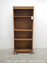 MaxSold Auction: Oak Wood Finish 4 Levels Bookcase - Toronto (Ontario, Canada) SELLER MANAGED Estate Sale Online Auction - Wicksteed Avenue (STORAGE)