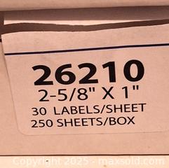 MaxSold Auction: Address Labels - Two Sizes A - Surrey (British Columbia, Canada) SELLER MANAGED Downsizing Online Auction -  75a Avenue