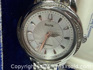 MaxSold Auction: BULOVA Precisionist Lady’s Wrist Watch 96R153  - Surrey (British Columbia, Canada) SELLER MANAGED Downsizing Online Auction -  75a Avenue