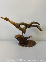 MaxSold Auction: Artist Signed Noble Needham Glass-Eyed Folk-Art "Drift Duck" Wood Sculpture 15" - Toronto (Ontario, Canada) PARTNER MANAGED Reseller Online Auction - Railside Road