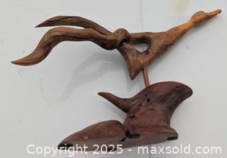 MaxSold Auction: Artist Signed Noble Needham Glass-Eyed Folk-Art "Drift Duck" Wood Sculpture 15" - Toronto (Ontario, Canada) PARTNER MANAGED Reseller Online Auction - Railside Road