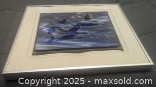 MaxSold Auction: Artist Signed Richard Bond Ducks Flying Sandblasted One Of A Kind Framed Glass Sculpture 17&#34; - Toronto (Ontario, Canada) PARTNER MANAGED Reseller Online Auction - Railside Road