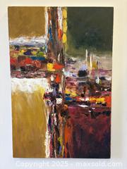 MaxSold Auction: Handsome Thick Brushed Abstract Oil Painting On Stretchered Canvas 30" - Toronto (Ontario, Canada) PARTNER MANAGED Reseller Online Auction - Railside Road