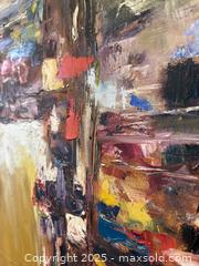 MaxSold Auction: Handsome Thick Brushed Abstract Oil Painting On Stretchered Canvas 30" - Toronto (Ontario, Canada) PARTNER MANAGED Reseller Online Auction - Railside Road