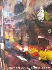 MaxSold Auction: Handsome Thick Brushed Abstract Oil Painting On Stretchered Canvas 30" - Toronto (Ontario, Canada) PARTNER MANAGED Reseller Online Auction - Railside Road