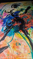 MaxSold Auction: &#34;Hidden Images&#34; Large Artist Signed Sybil Cohos 1996 Abstract Acrylic Painting On Canvas 53&#34; - Toronto (Ontario, Canada) PARTNER MANAGED Reseller Online Auction - Railside Road