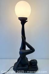 MaxSold Auction: Large Art Deco Revival Vintage Nude Lady Table Lamp 27&#34; Tall Works Fine - Toronto (Ontario, Canada) PARTNER MANAGED Reseller Online Auction - Railside Road