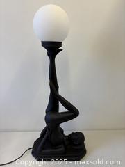 MaxSold Auction: Large Art Deco Revival Vintage Nude Lady Table Lamp 27&#34; Tall Works Fine - Toronto (Ontario, Canada) PARTNER MANAGED Reseller Online Auction - Railside Road