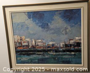 MaxSold Auction: Large Impressionist Mid-Century Modernist Oil Painting 35&#34; - Toronto (Ontario, Canada) PARTNER MANAGED Reseller Online Auction - Railside Road