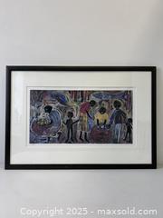 MaxSold Auction: Lucia Trifan #26/50 Framed Vibrant Abstract Primitivist Lithograph 28&#34; - Toronto (Ontario, Canada) PARTNER MANAGED Reseller Online Auction - Railside Road