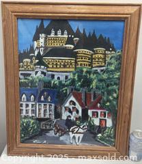 MaxSold Auction: Old Quebec City Impressionist Oil Painting On Canvas Artist Signed - Toronto (Ontario, Canada) PARTNER MANAGED Reseller Online Auction - Railside Road