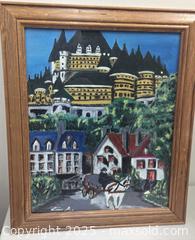 MaxSold Auction: Old Quebec City Impressionist Oil Painting On Canvas Artist Signed - Toronto (Ontario, Canada) PARTNER MANAGED Reseller Online Auction - Railside Road