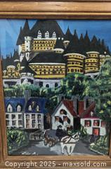 MaxSold Auction: Old Quebec City Impressionist Oil Painting On Canvas Artist Signed - Toronto (Ontario, Canada) PARTNER MANAGED Reseller Online Auction - Railside Road