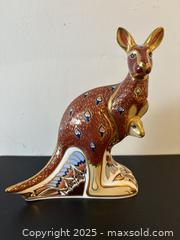MaxSold Auction: Royal Crown Derby Kangaroo And Joey Porcelain Figure Paperweight  6&#34; - Toronto (Ontario, Canada) PARTNER MANAGED Reseller Online Auction - Railside Road