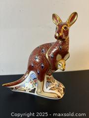 MaxSold Auction: Royal Crown Derby Kangaroo And Joey Porcelain Figure Paperweight  6&#34; - Toronto (Ontario, Canada) PARTNER MANAGED Reseller Online Auction - Railside Road
