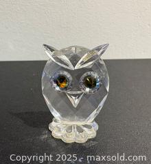 MaxSold Auction: Shimmering Green Eyed Swarovski Feathered Beauties Miniature Owl  1.5&#34; - Toronto (Ontario, Canada) PARTNER MANAGED Reseller Online Auction - Railside Road