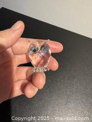 MaxSold Auction: Shimmering Green Eyed Swarovski Feathered Beauties Miniature Owl  1.5&#34; - Toronto (Ontario, Canada) PARTNER MANAGED Reseller Online Auction - Railside Road