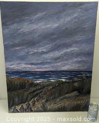 MaxSold Auction: Thought Provoking Impressionist Estonia War Era Exodus Oil Painting On Canvas Artist Signed Vello Hubel 1944  - Toronto (Ontario, Canada) PARTNER MANAGED Reseller Online Auction - Railside Road