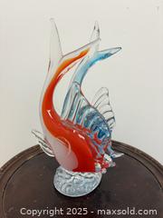 MaxSold Auction: Vibant Murano Twin Fish Blue Red Art Glass Sculpture  - Toronto (Ontario, Canada) PARTNER MANAGED Reseller Online Auction - Railside Road