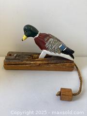 MaxSold Auction: Vintage Carved Wood Figural Mallard Duck Folk Art Door Knocker 9.5&#34; Tall - Toronto (Ontario, Canada) PARTNER MANAGED Reseller Online Auction - Railside Road