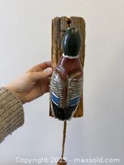 MaxSold Auction: Vintage Carved Wood Figural Mallard Duck Folk Art Door Knocker 9.5&#34; Tall - Toronto (Ontario, Canada) PARTNER MANAGED Reseller Online Auction - Railside Road
