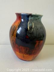 MaxSold Auction: Vintage Signed Poole England &#34;Volcano&#34; Art Pottery Modernist Design Vase 7&#34; - Toronto (Ontario, Canada) PARTNER MANAGED Reseller Online Auction - Railside Road