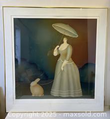 MaxSold Auction: &#34;Walking The Rabbit&#34; Artist Signed + Numbered Igor Galanin Large Framed Surreal Serigraph 40&#34; - Toronto (Ontario, Canada) PARTNER MANAGED Reseller Online Auction - Railside Road