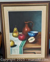 MaxSold Auction: Well Executed Fruit + Jugs Still Life Oil Painting On Canvas Artist Signed E DeStefano 22" - Toronto (Ontario, Canada) PARTNER MANAGED Reseller Online Auction - Railside Road