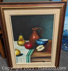 MaxSold Auction: Well Executed Fruit + Jugs Still Life Oil Painting On Canvas Artist Signed E DeStefano 22" - Toronto (Ontario, Canada) PARTNER MANAGED Reseller Online Auction - Railside Road