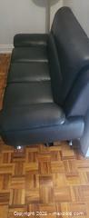 MaxSold Auction: Black Faux Leather 3-Seat Apartment Sofa with Chrome Legs - Toronto (Ontario, Canada) SELLER MANAGED Moving Online Auction - Kingston Road (CONDO)