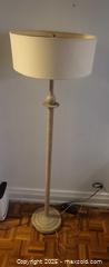 MaxSold Auction: Off-White/Beige Painted Metal Floor Lamp with Shade - Toronto (Ontario, Canada) SELLER MANAGED Moving Online Auction - Kingston Road (CONDO)