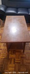 MaxSold Auction: Solid Wood Coffee Table, Medium Brown Finish with Lower Shelf - Toronto (Ontario, Canada) SELLER MANAGED Moving Online Auction - Kingston Road (CONDO)