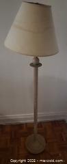 MaxSold Auction: Traditional Off-White Metal Floor Lamp with Conical Shade - Toronto (Ontario, Canada) SELLER MANAGED Moving Online Auction - Kingston Road (CONDO)