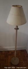 MaxSold Auction: Traditional Off-White Metal Floor Lamp with Conical Shade - Toronto (Ontario, Canada) SELLER MANAGED Moving Online Auction - Kingston Road (CONDO)