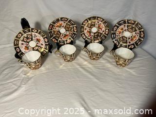 MaxSold Auction: 4 Cups and Saucers - Royal Crown Derby - Toronto (Ontario, Canada) SELLER MANAGED Moving Online Auction - Queenslea Avenue