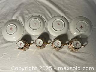MaxSold Auction: 4 Cups and Saucers - Royal Crown Derby - Toronto (Ontario, Canada) SELLER MANAGED Moving Online Auction - Queenslea Avenue