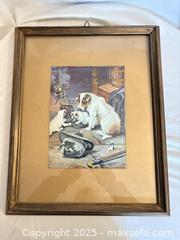 MaxSold Auction: 4 dogs framed painting - Toronto (Ontario, Canada) SELLER MANAGED Moving Online Auction - Queenslea Avenue