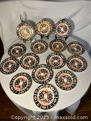 MaxSold Auction: 6 1/4&#34; plates x 15 - Royal Crown Derby - Toronto (Ontario, Canada) SELLER MANAGED Moving Online Auction - Queenslea Avenue